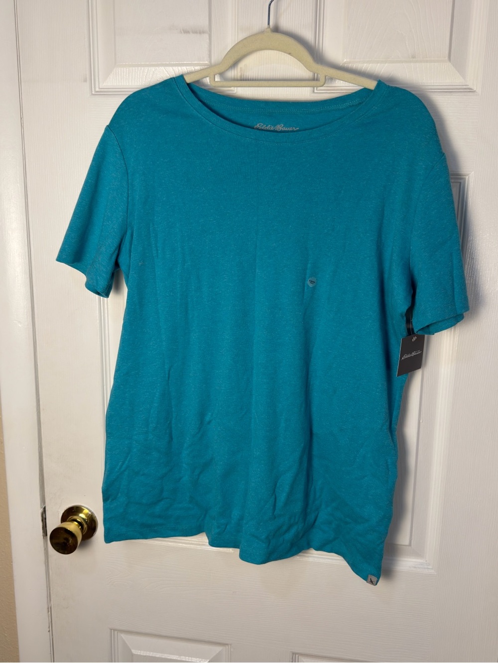Eddie bauer short sleeve crewneck Light Blue Teal T2XL NWT